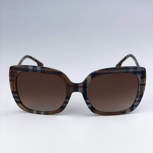 Burberry BE4323 400513 Sunglasses Check Brown Gradient Brown Square Women main image 5